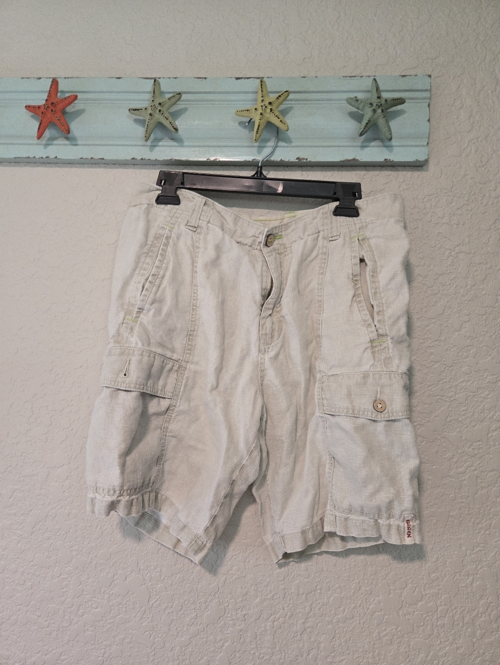Tommy Bahama Cream Linen Shorts